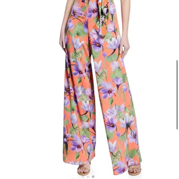 Alice + Olivia Athena Wide Leg Pant High Rise (SIZE 0) - Picture 5 of 10